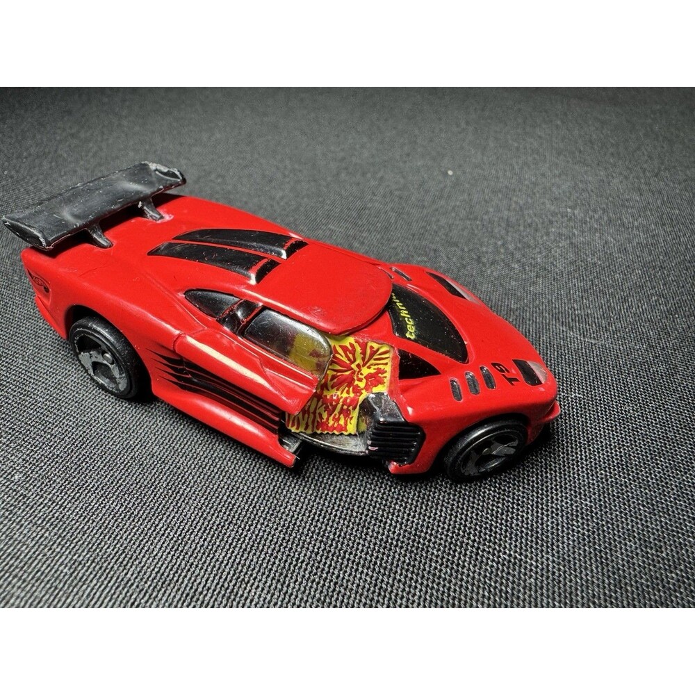 1998 Hot Wheels Crashers "Bi-Sector" Car – Technique T9 Red – GUC - Picture 7 of 8